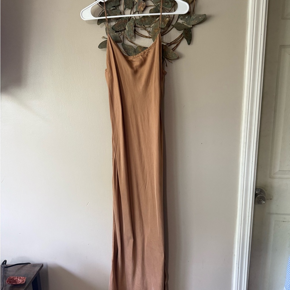 J. Crew Tan Sleeveless Slip Dress for Cocktail